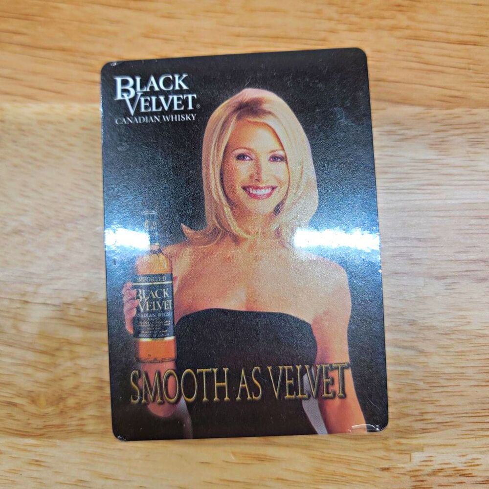 Black Velvet Advertising Playing Cards Deck Smooth As Velvet Canadian Whisky New